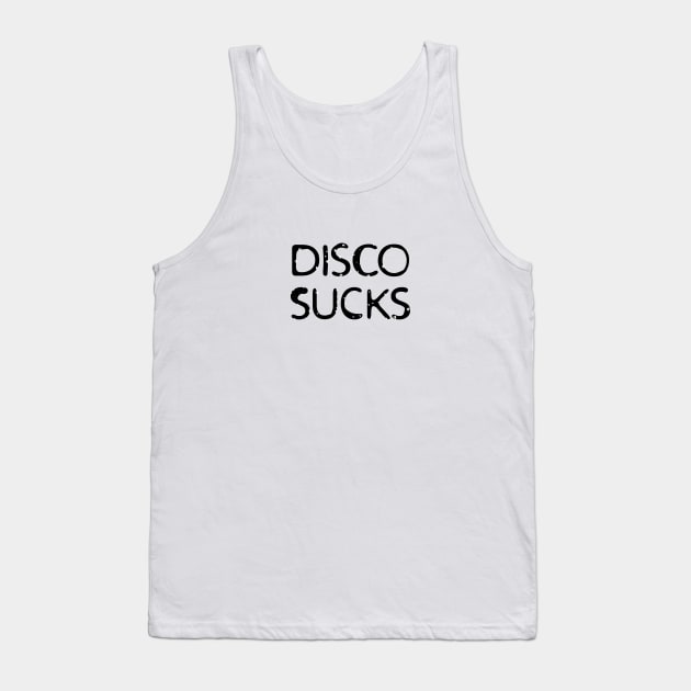 Disco Sucks Tank Top by Randomart